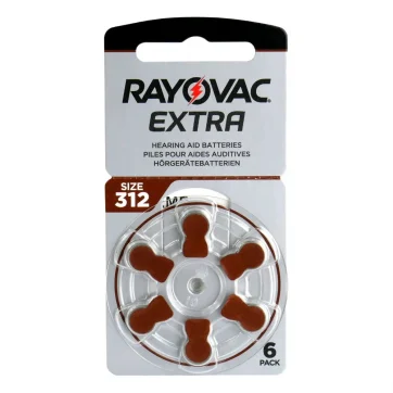 Baterie Rayovac Extra 312  - 6 sztuk (1 blister)