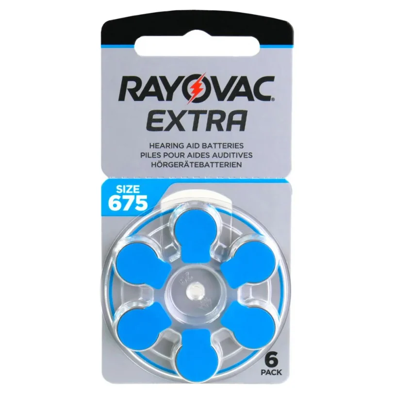 Baterie Rayovac Extra 675  - 6 sztuk (1 blister)