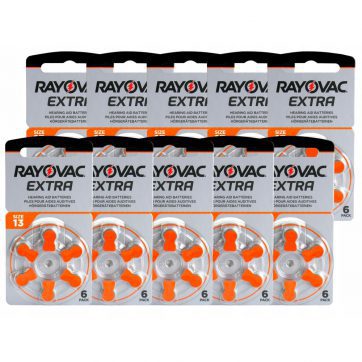Baterie Rayovac Extra 13  - 60 sztuk (10 blistrów)