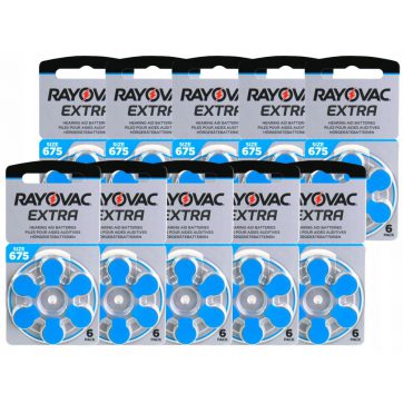 Baterie Rayovac Extra 675  - 60 sztuk (10 blistrów)